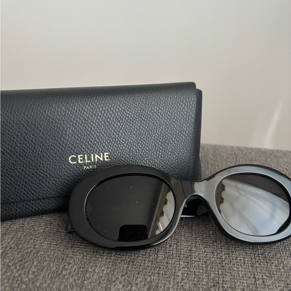Celine Triomphe 01 Sunglasses in acetate - Picture 7 of 9